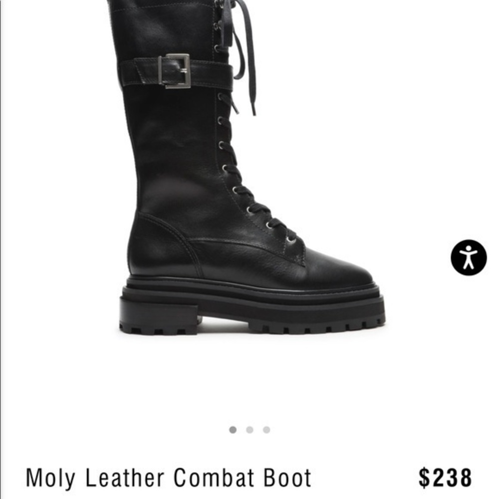 Schutz MOTO Leather moly tall combat‎ boots